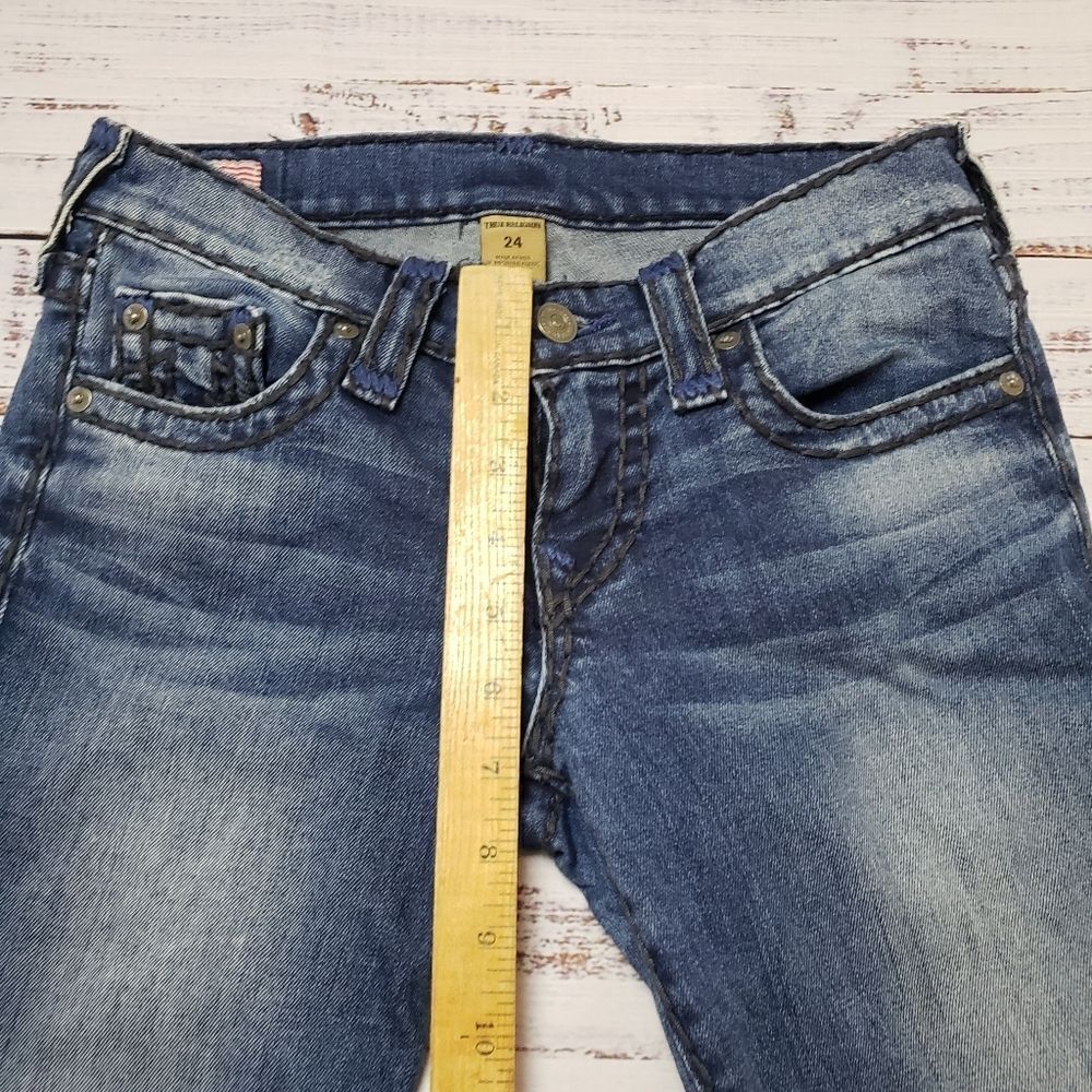 True Religion Cora Super T Slim Straight Jean 24 - Picture 12 of 13